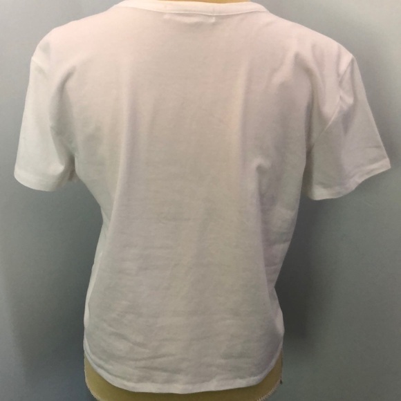 Cropped White “Perfect” - “Perfectly Imperfect” T-Shirt Large - Picture 3 of 7